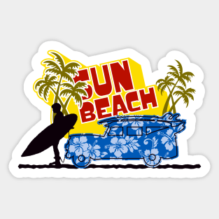 Sun Beach Vibes Sticker